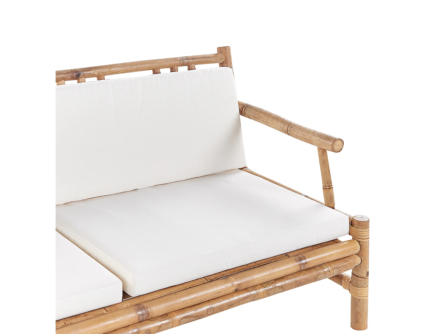 Zestaw ogrodowy ze stolikiem dla 4 osób RICCIONE Drewno bambusowe Jasnobrązowy