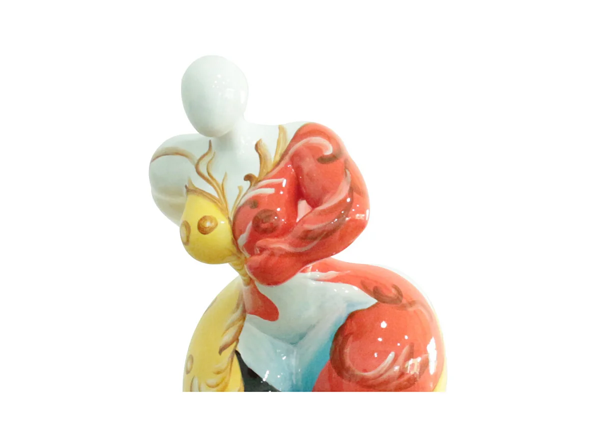 Statue femme sportive avec peinture ornements H52 cm - LADY QUEEN