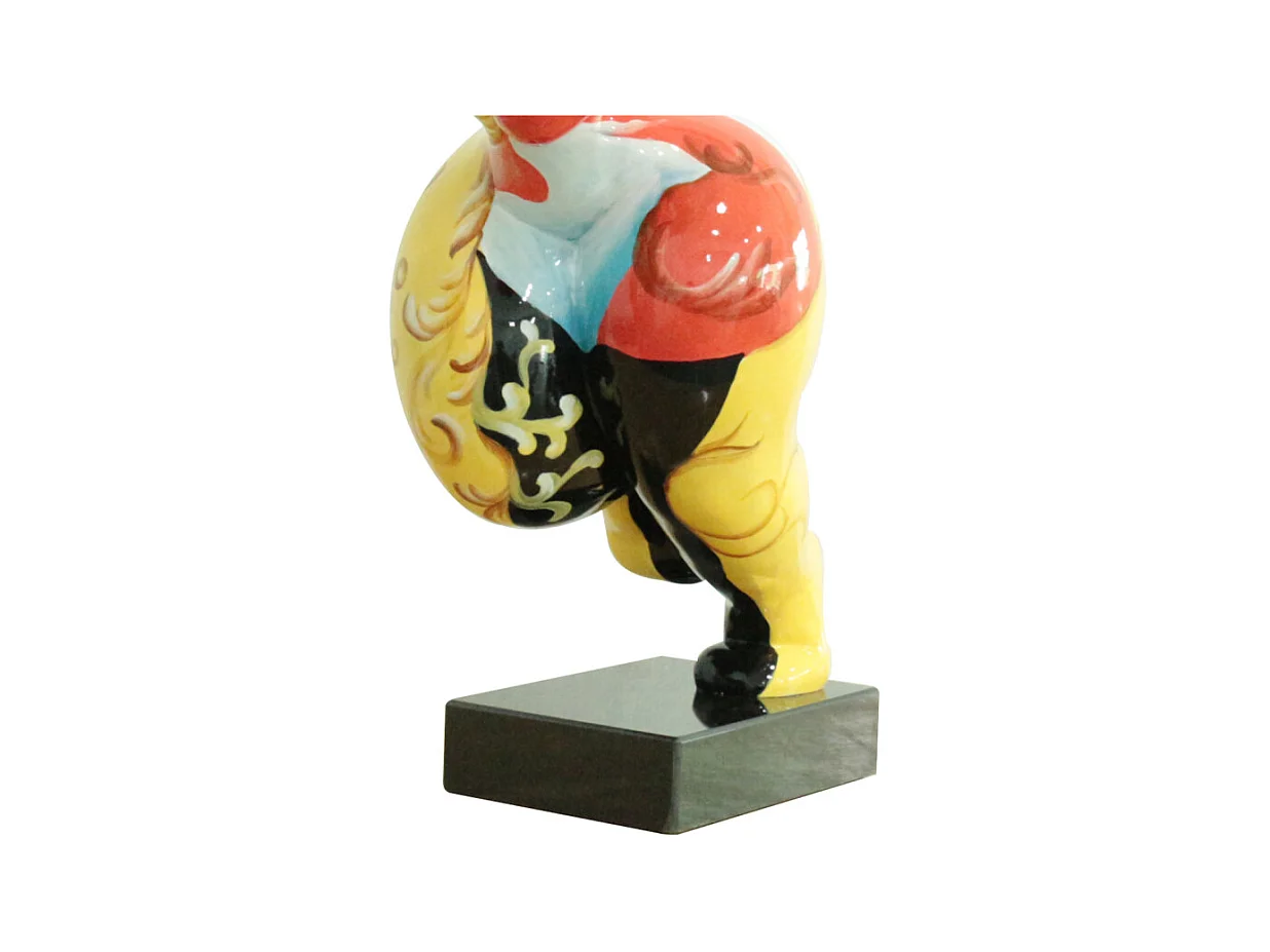 Statue femme sportive avec peinture ornements H52 cm - LADY QUEEN