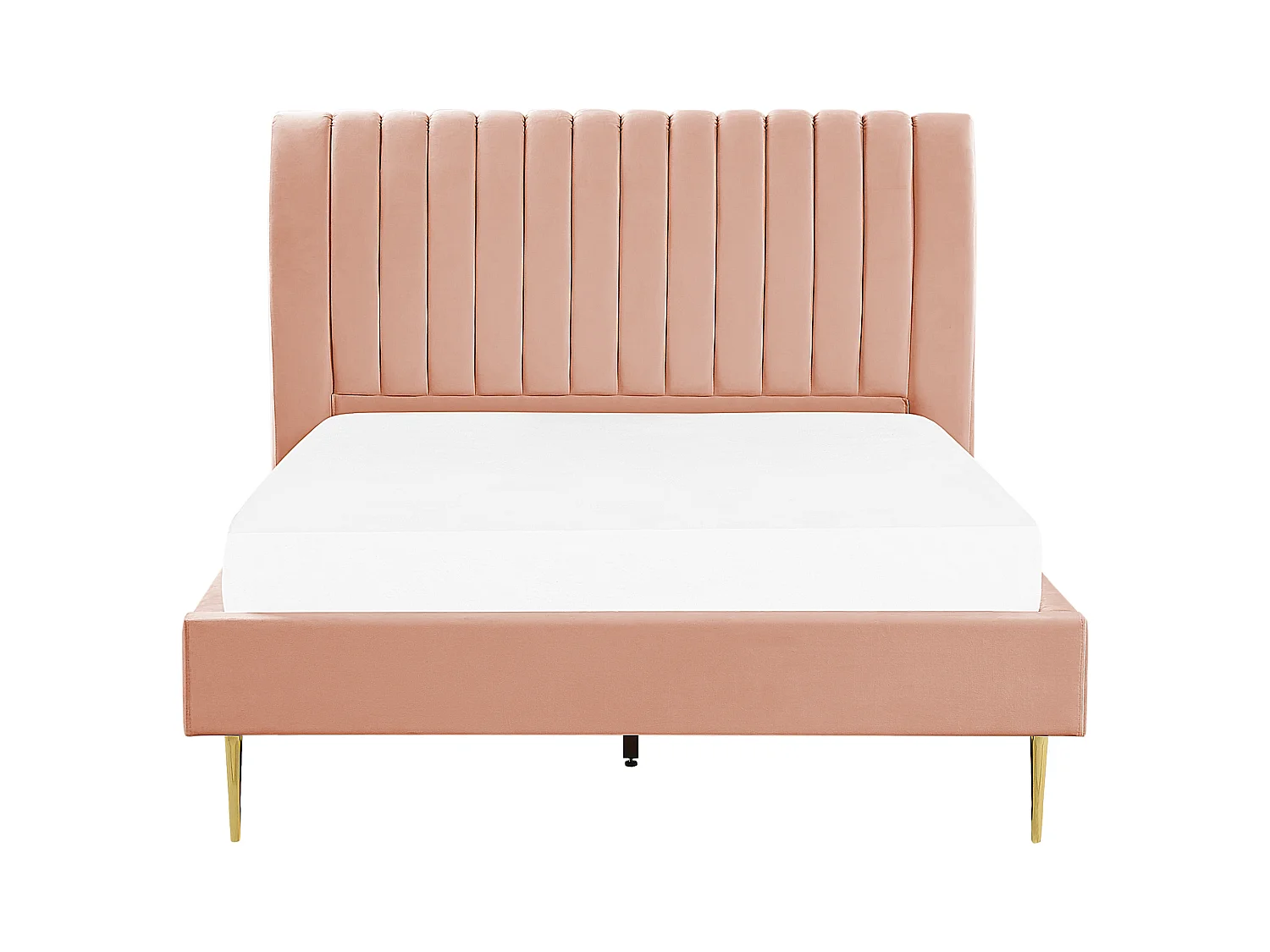 Bed Fluweel MARVILLE 140 x 200 cm Perzik