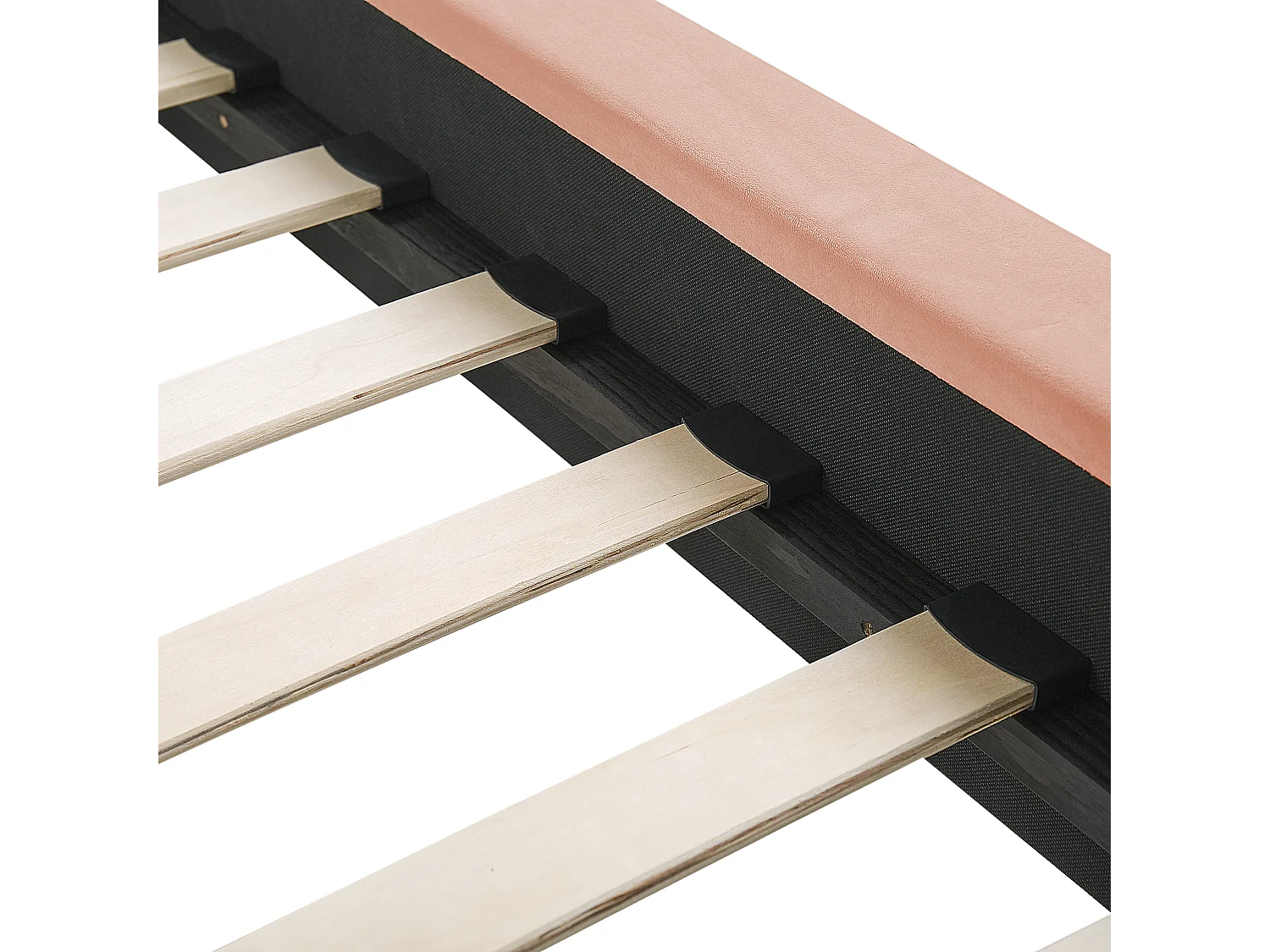 Bed Fluweel MARVILLE 140 x 200 cm Perzik