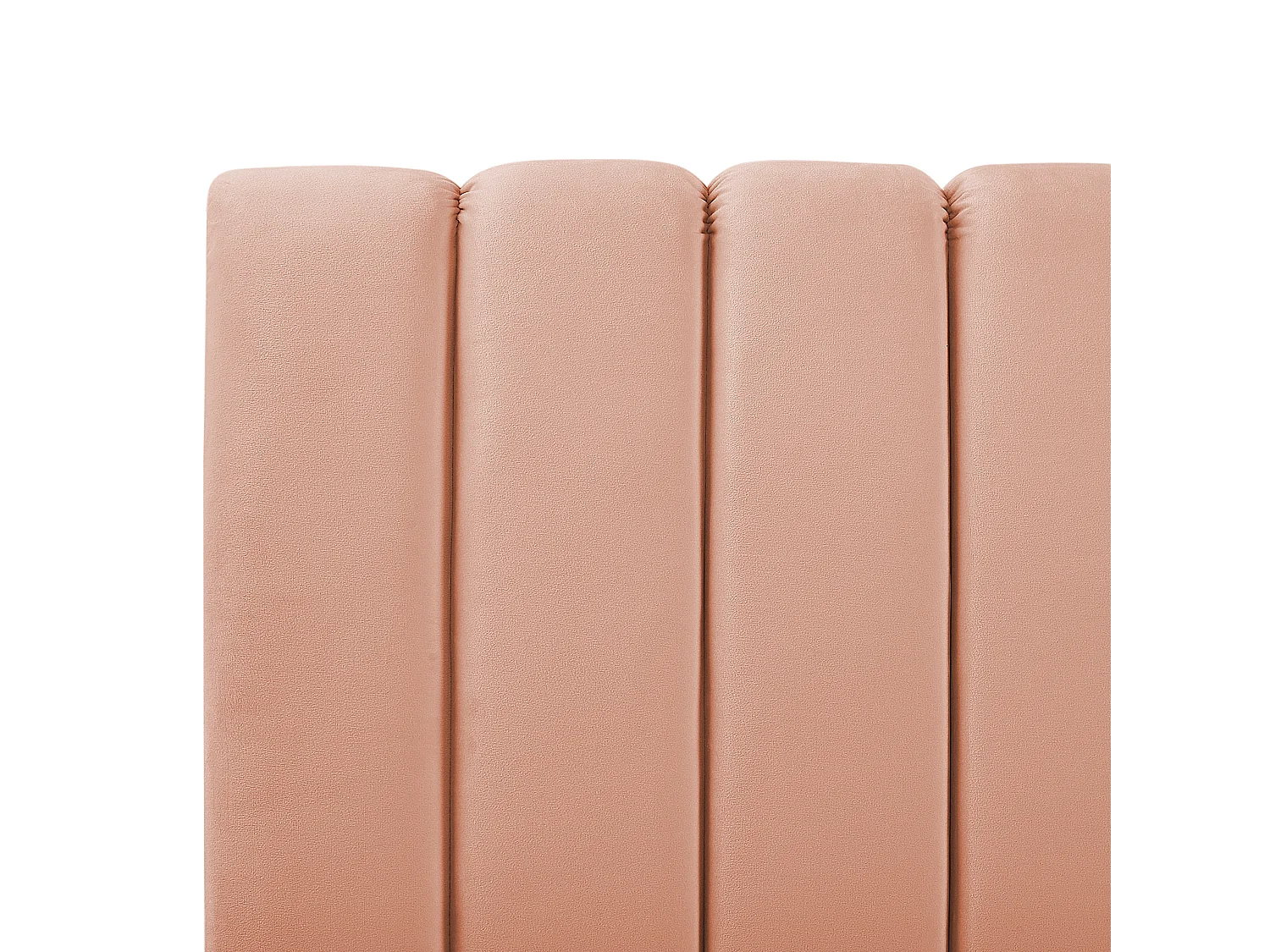 Bed Fluweel MARVILLE 140 x 200 cm Perzik