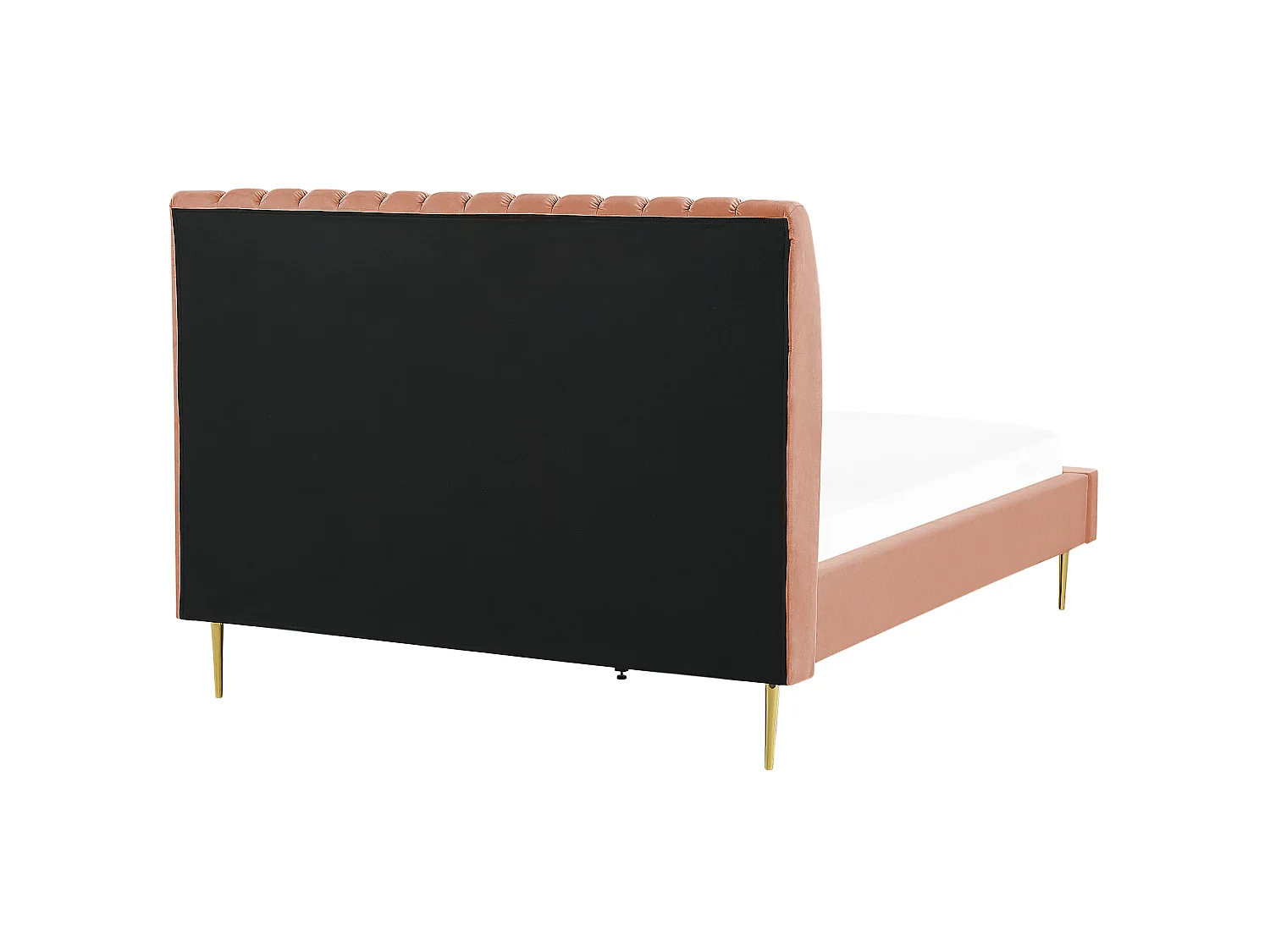 Bed Fluweel MARVILLE 140 x 200 cm Perzik