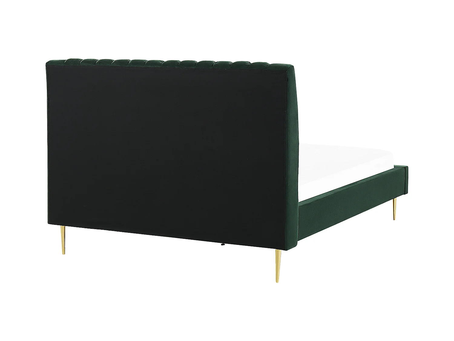Letto Velluto MARVILLE 160 x 200 cm Verde smeraldo