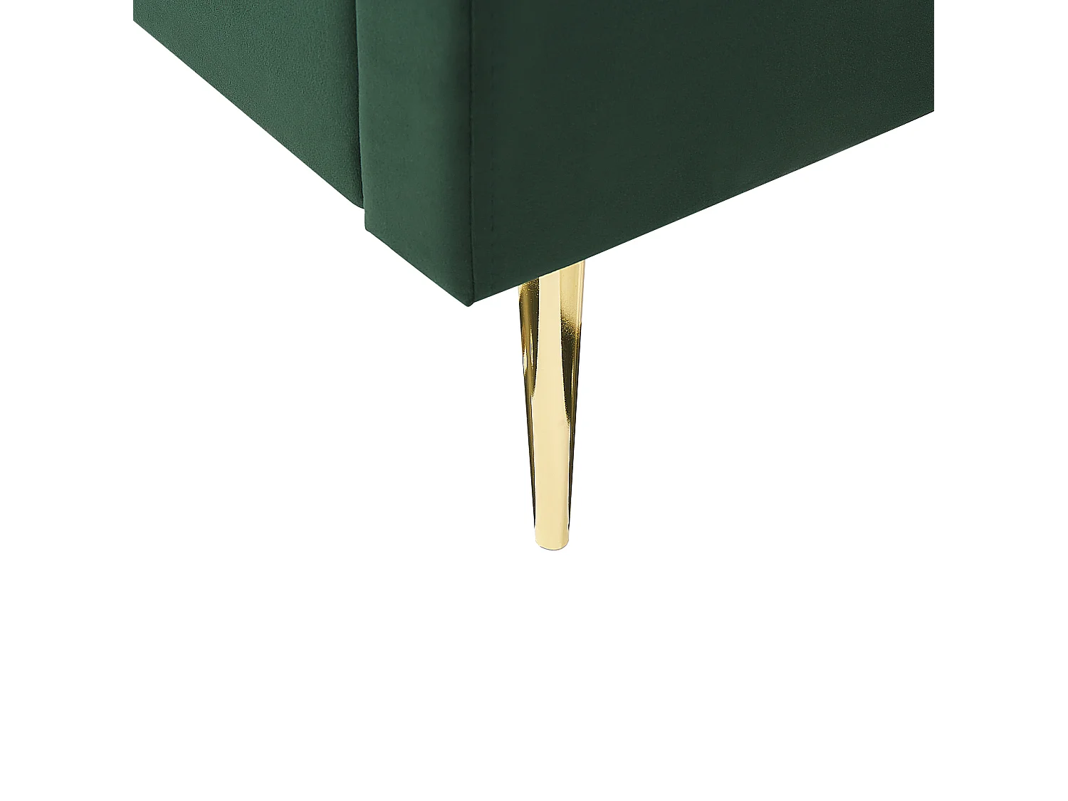 Lit avec sommier Velours MARVILLE 160 x 200 cm Vert émeraude