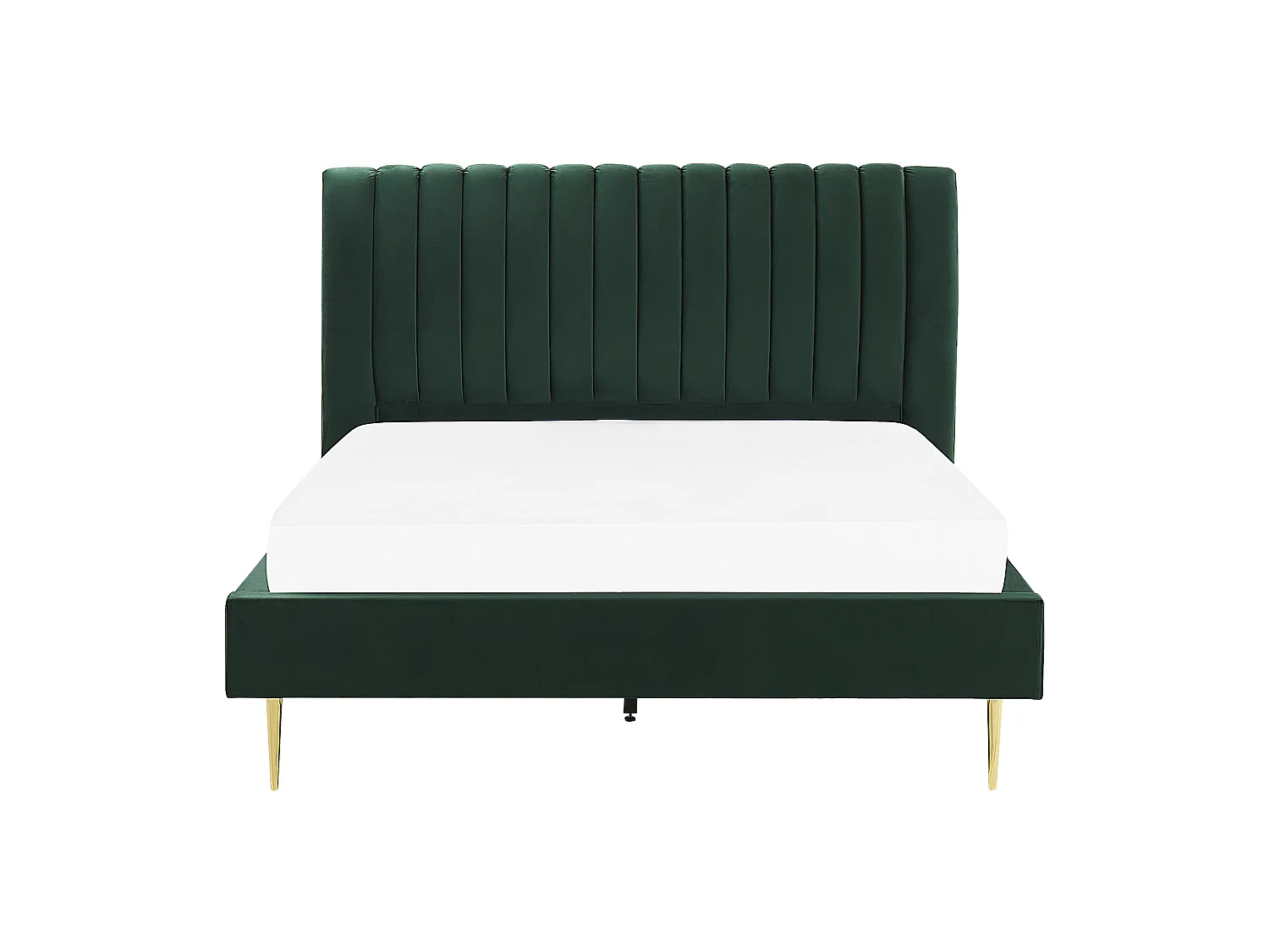 Elegantes Doppelbett grün aus Samtstoff 180 x 200 cm Marville