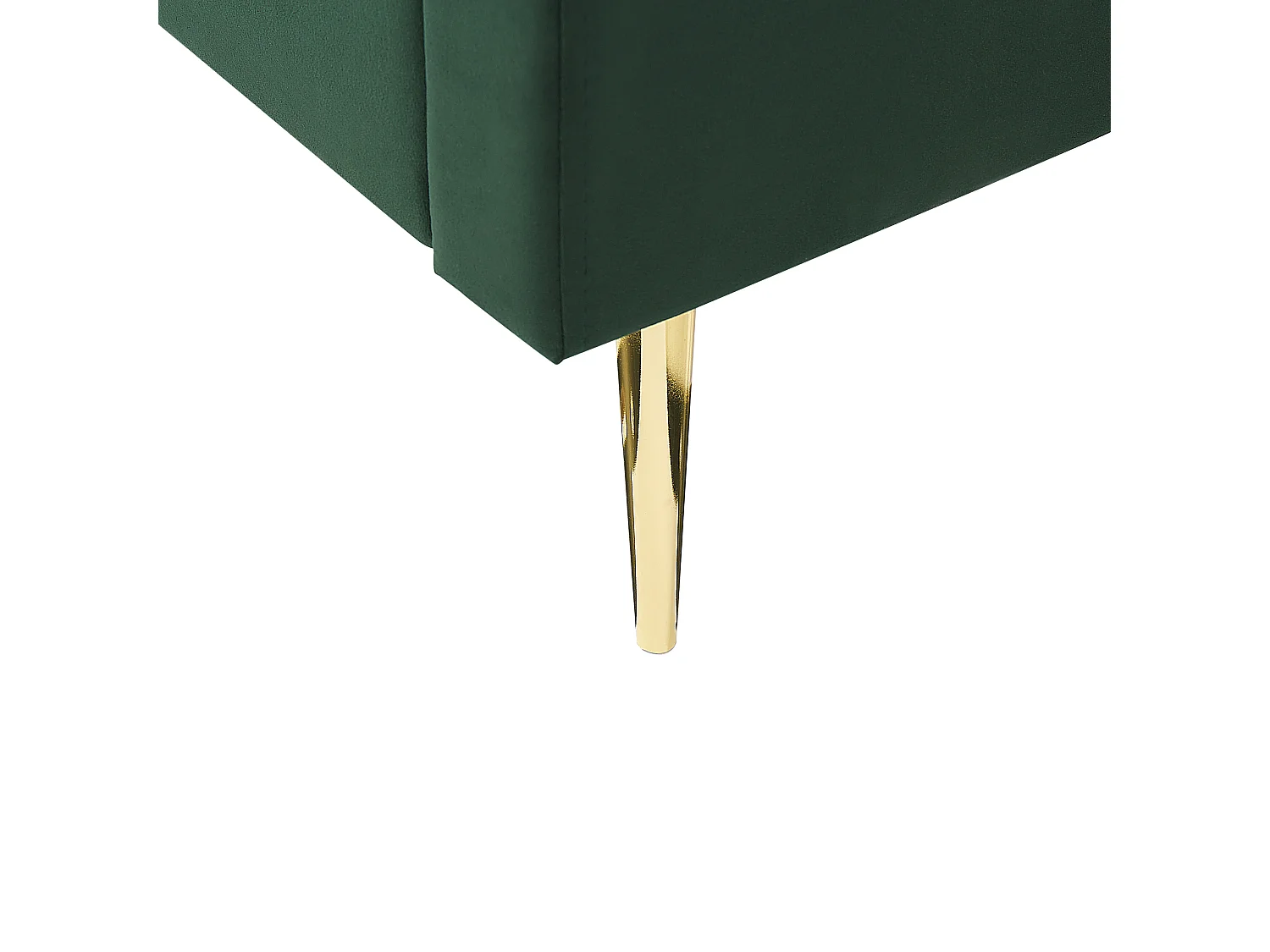 Elegantes Doppelbett grün aus Samtstoff 180 x 200 cm Marville