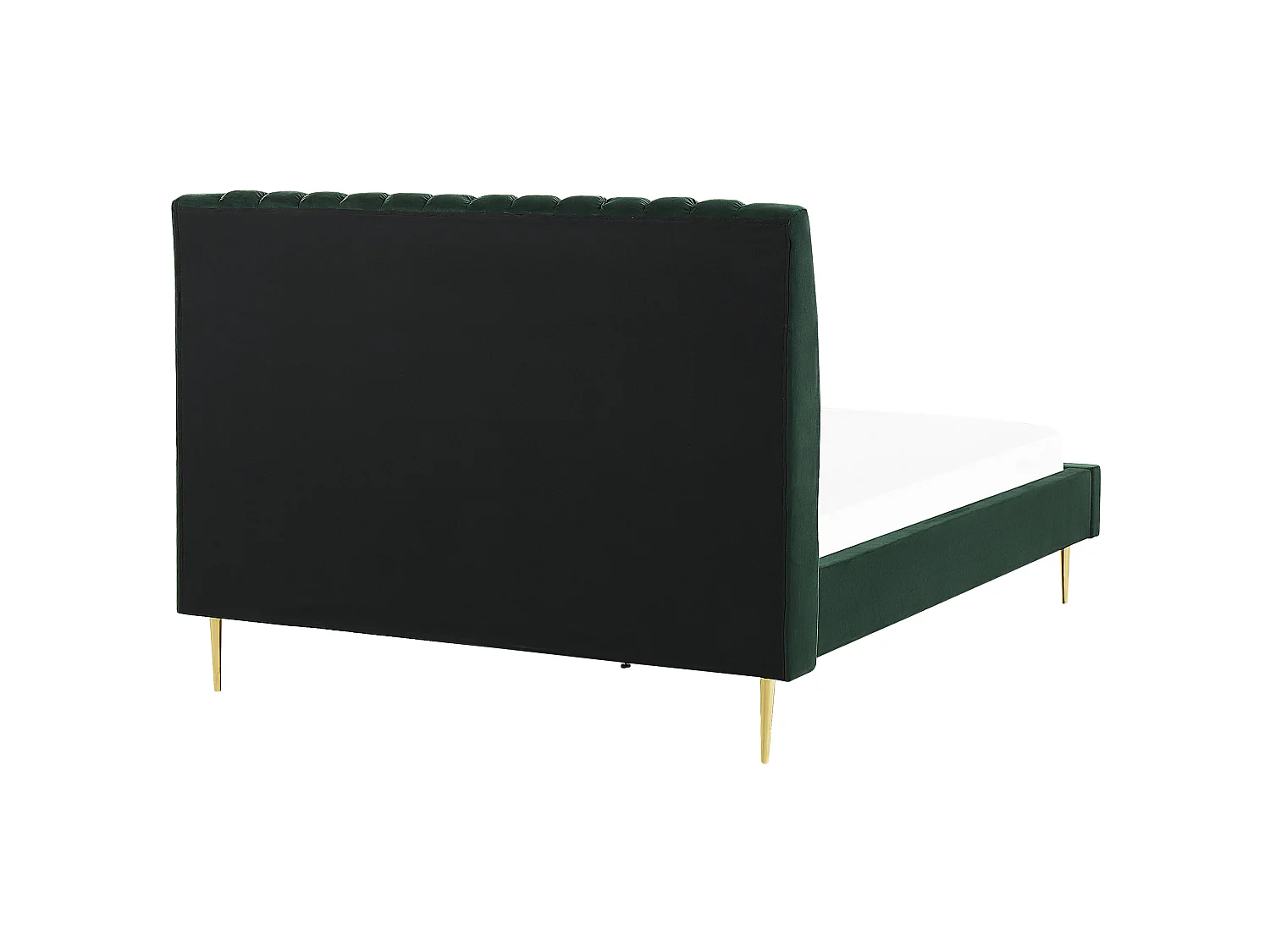 Bed Fluweel MARVILLE 180 x 200 cm Smaragdgroen