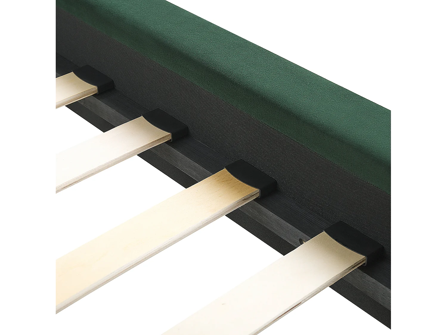 Bed Fluweel MARVILLE 180 x 200 cm Smaragdgroen