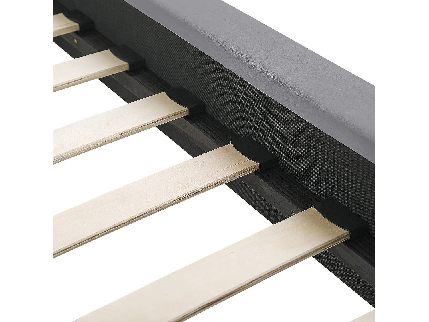 Bed Fluweel MARVILLE 140 x 200 cm Grijs