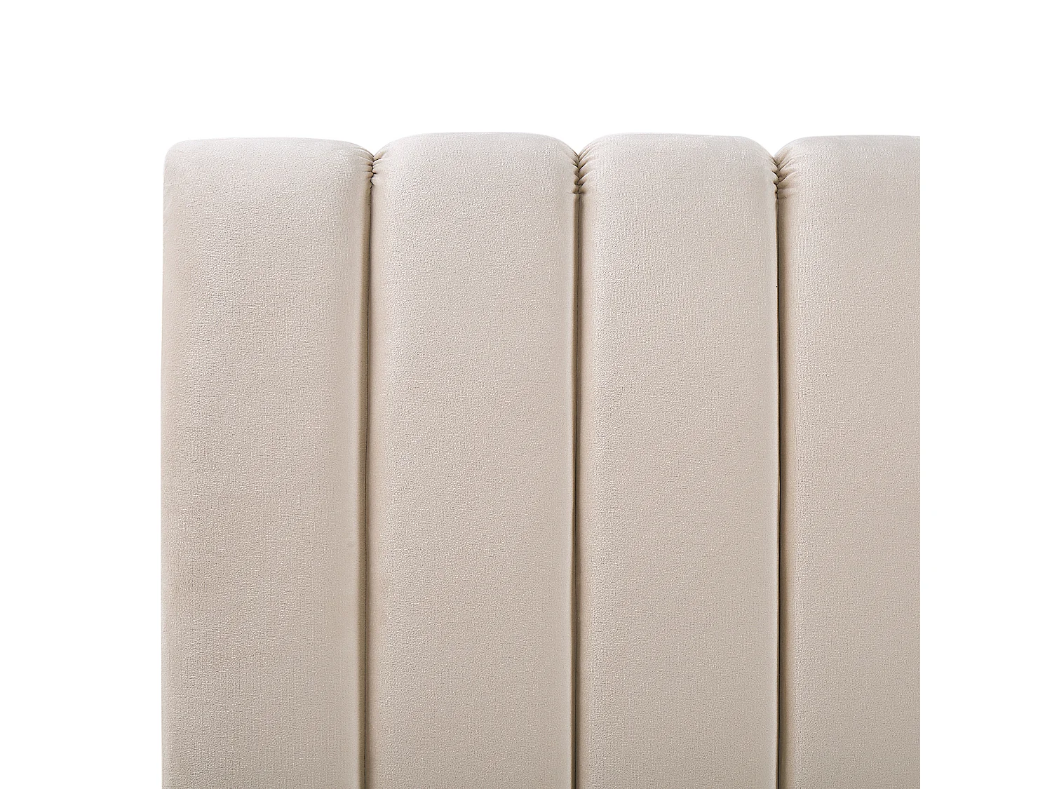 Bed Velvet MARVILLE 160 x 200 cm (EU King Size) Sand Beige