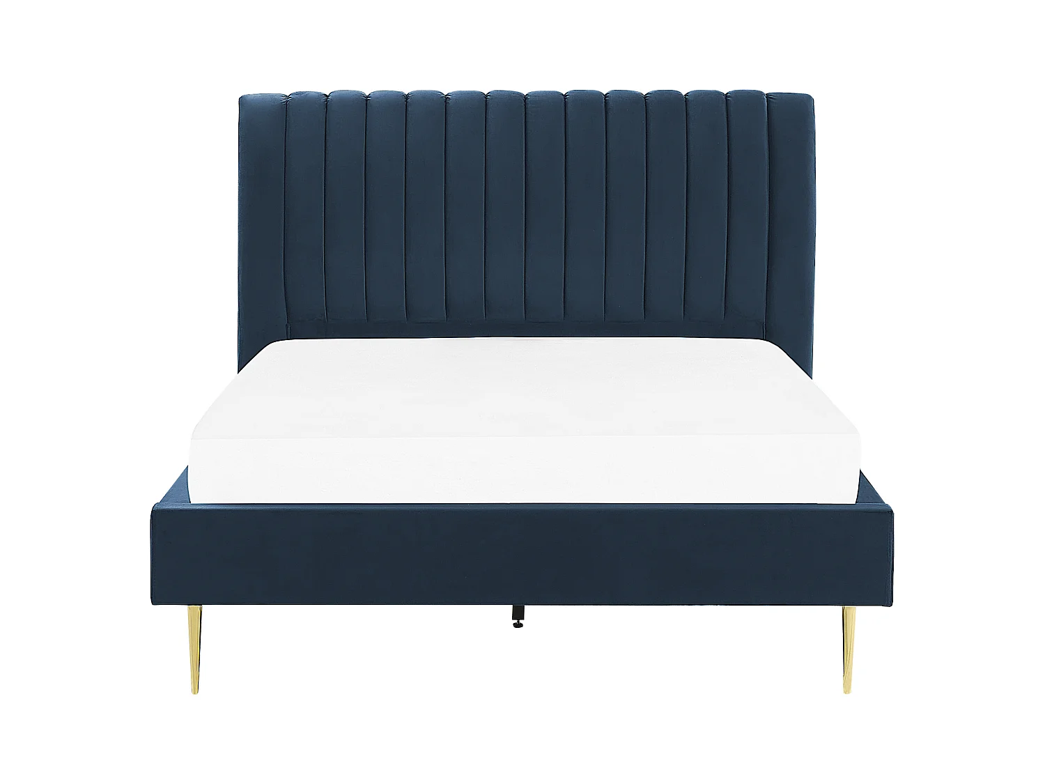 Bed Fluweel MARVILLE 140 x 200 cm Donkerblauw