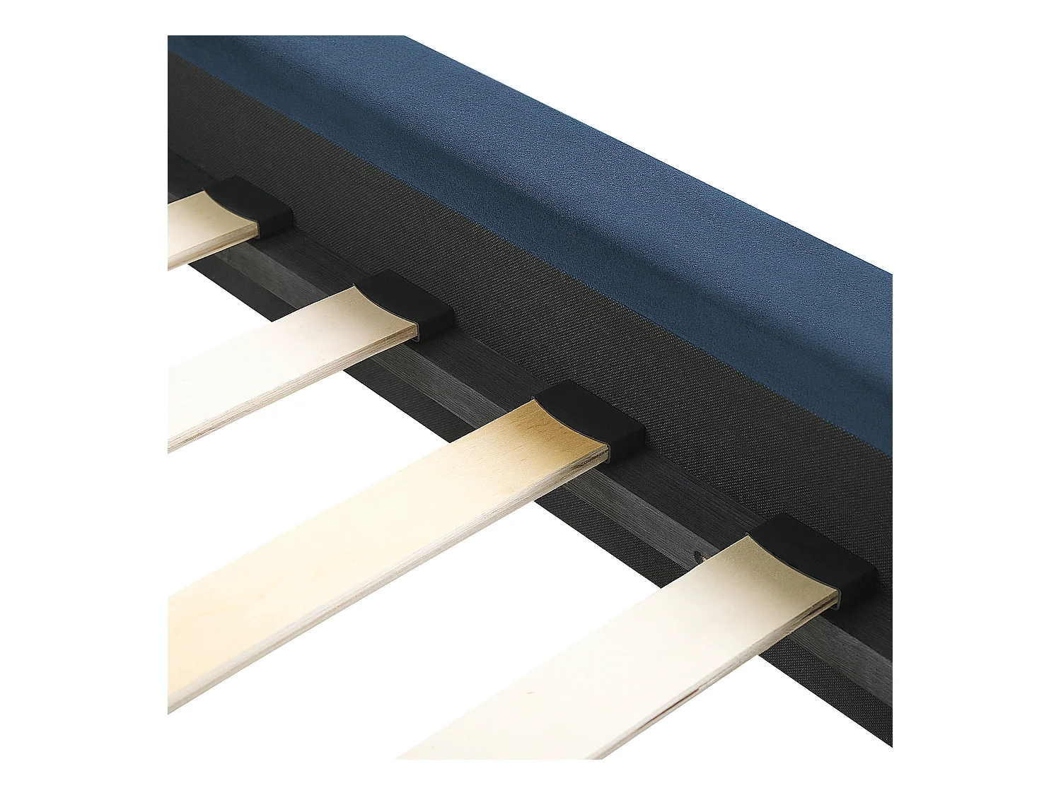 Bed Fluweel MARVILLE 140 x 200 cm Donkerblauw