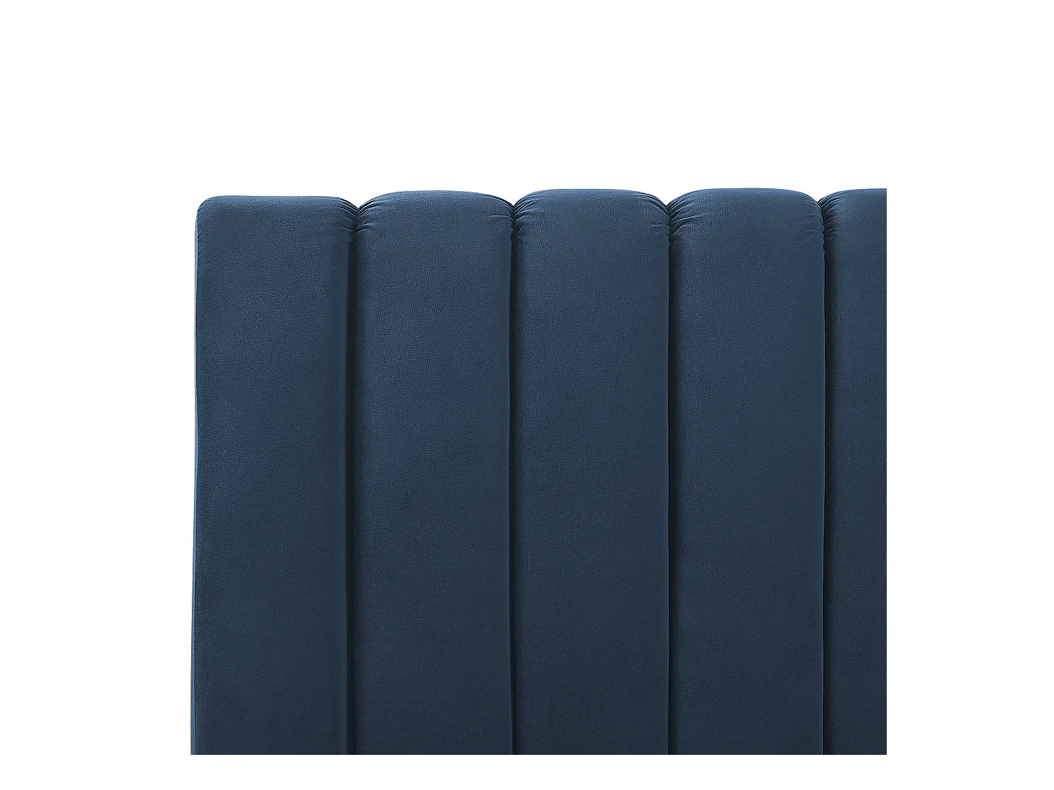 Bed Fluweel MARVILLE 140 x 200 cm Donkerblauw