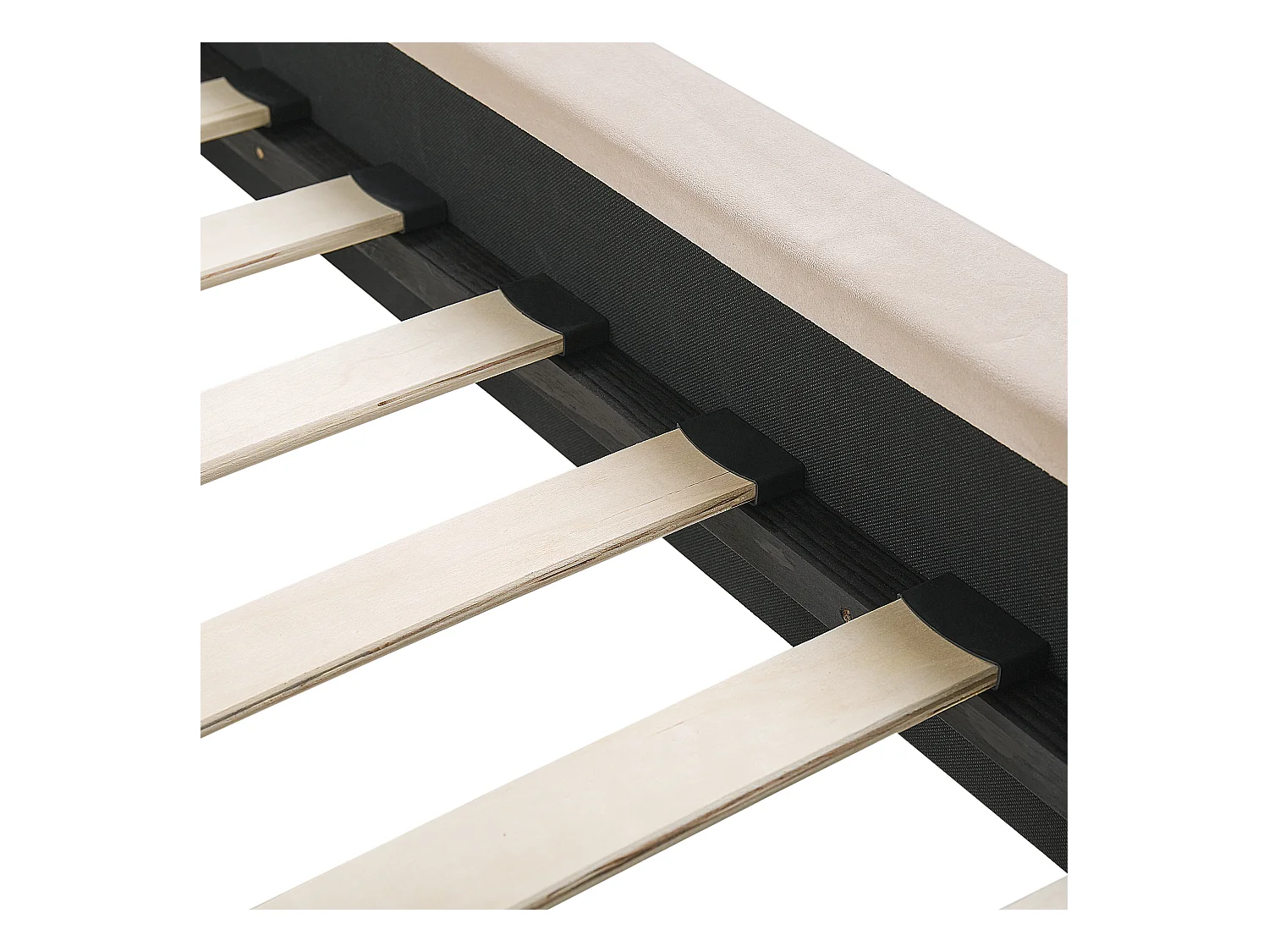 Bed Fluweel MARVILLE 180 x 200 cm Zandbeige