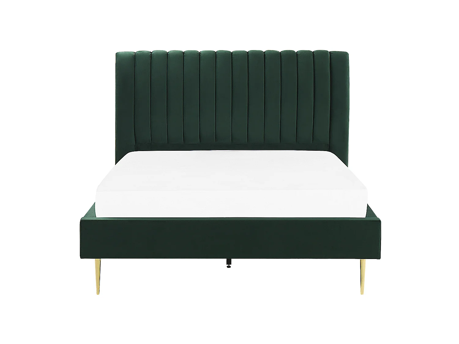 Lit avec sommier Velours MARVILLE 140 x 200 cm Vert émeraude
