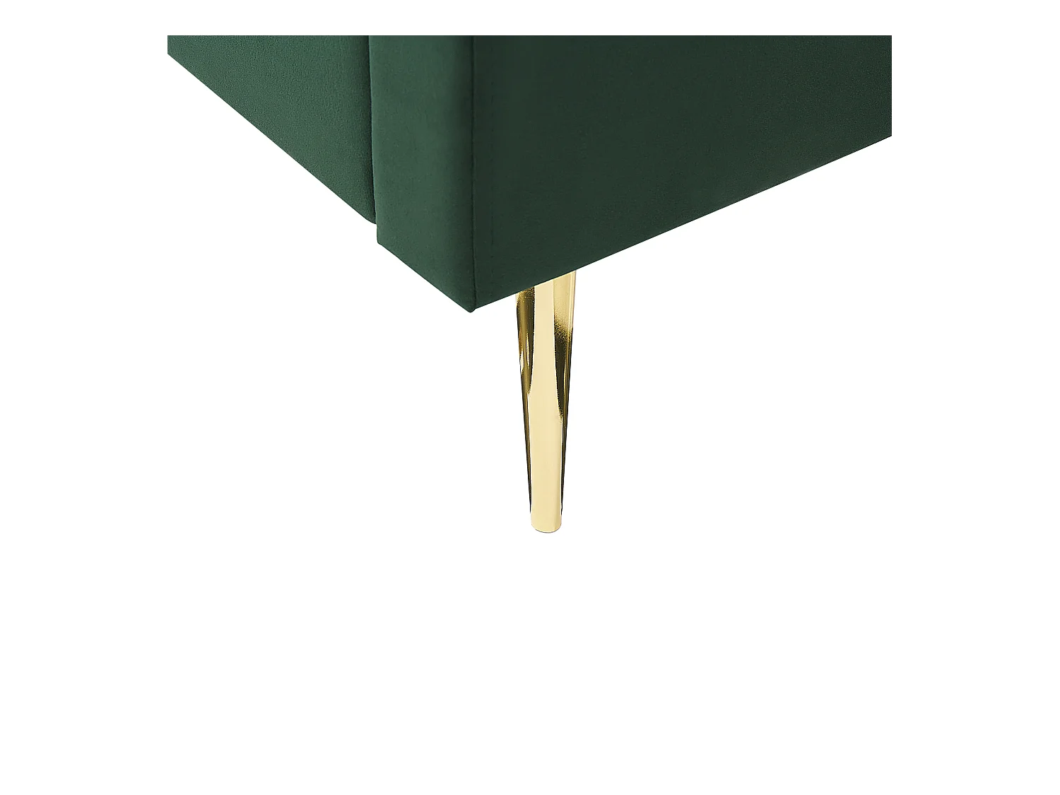 Lit avec sommier Velours MARVILLE 140 x 200 cm Vert émeraude