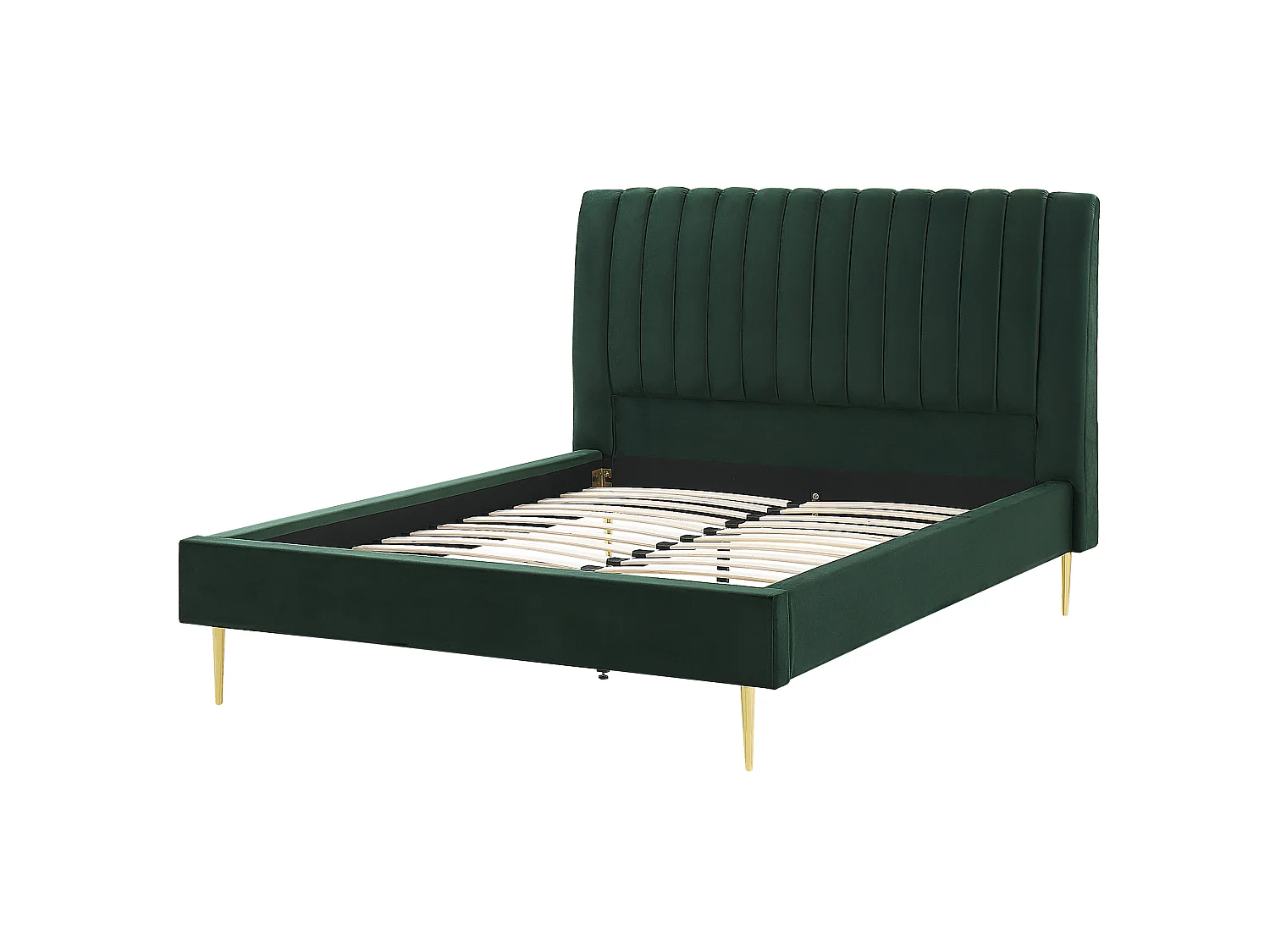 Letto Velluto MARVILLE 140 x 200 cm Verde smeraldo