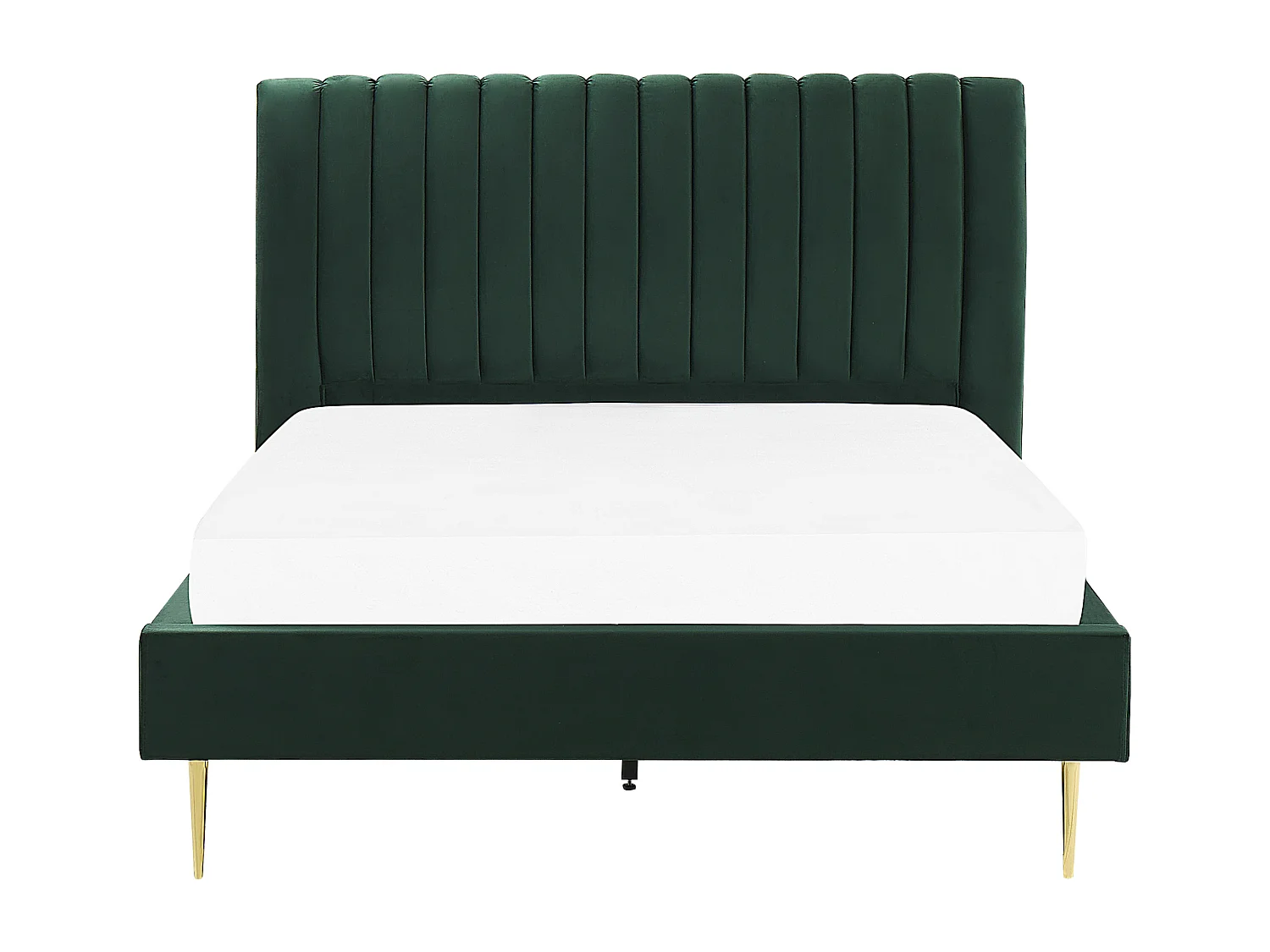 Lit avec sommier Velours MARVILLE 140 x 200 cm Vert émeraude