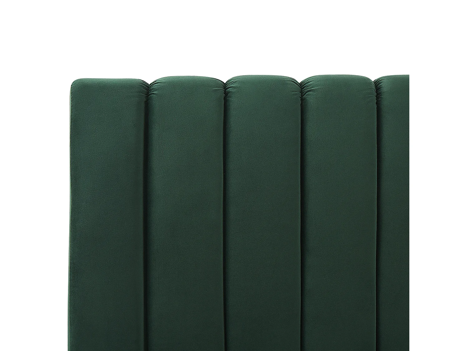 Lit avec sommier Velours MARVILLE 140 x 200 cm Vert émeraude