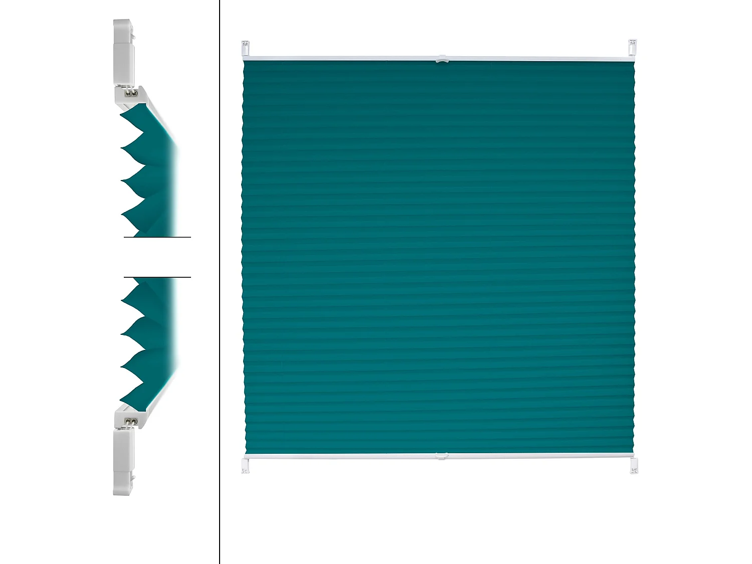 Store plissé essence 60x100 cm matériel de fixation inclus ECD Germany