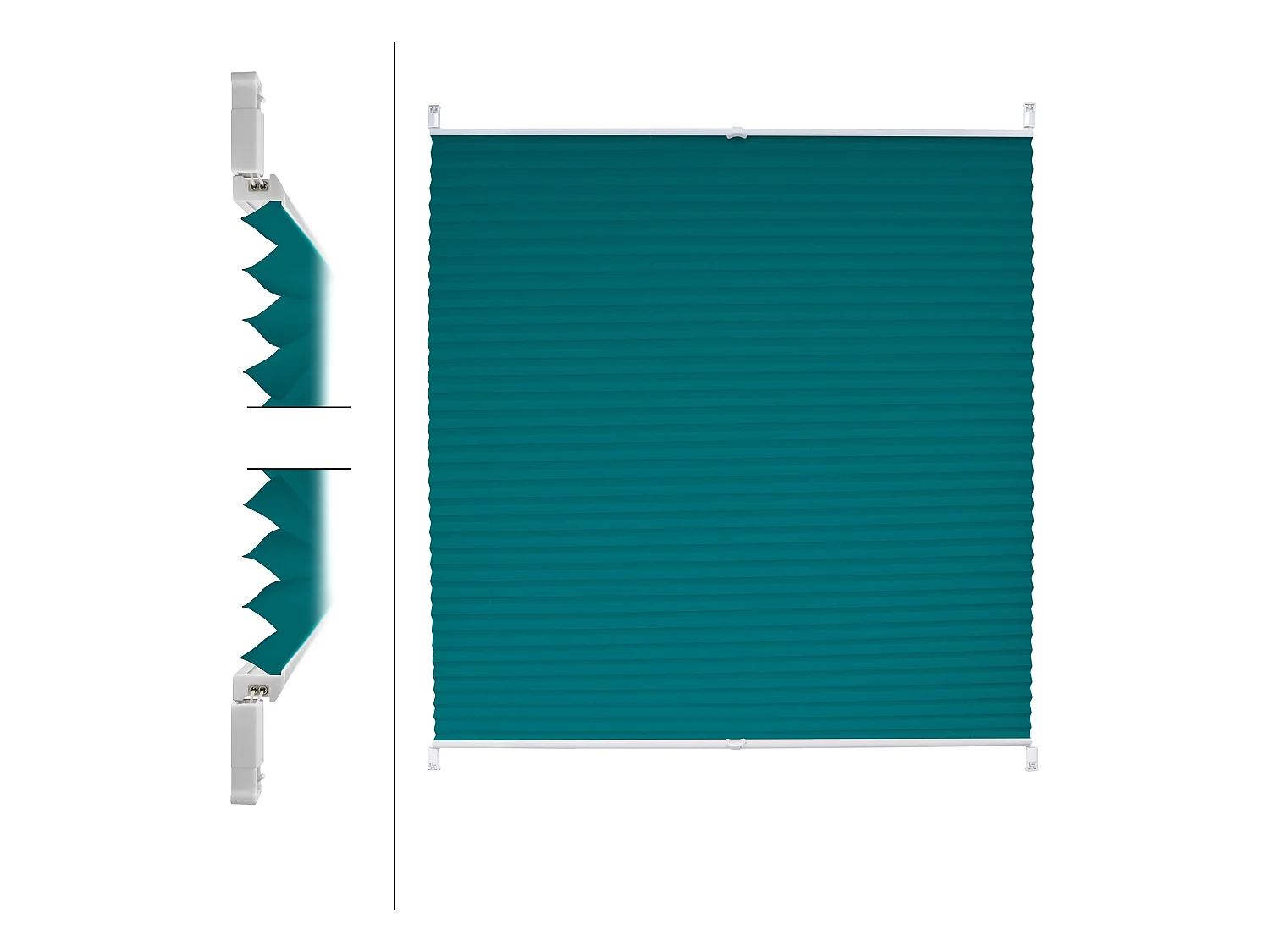 Store plissé essence 100x200 cm matériel de fixation inclus ECD Germany