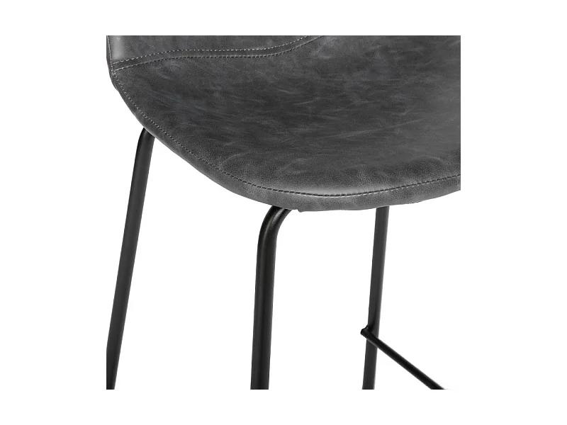Tabouret de bar gris Vladi Atmosphera
