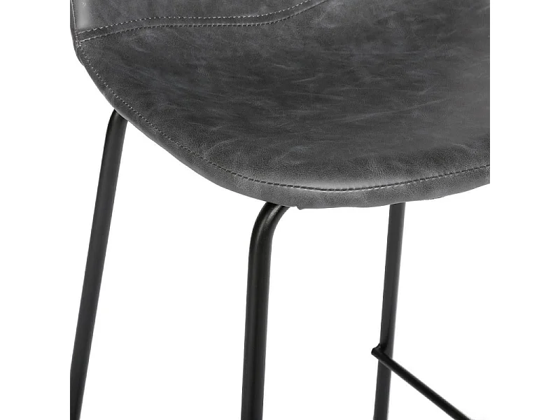 Tabouret de bar gris Vladi Atmosphera