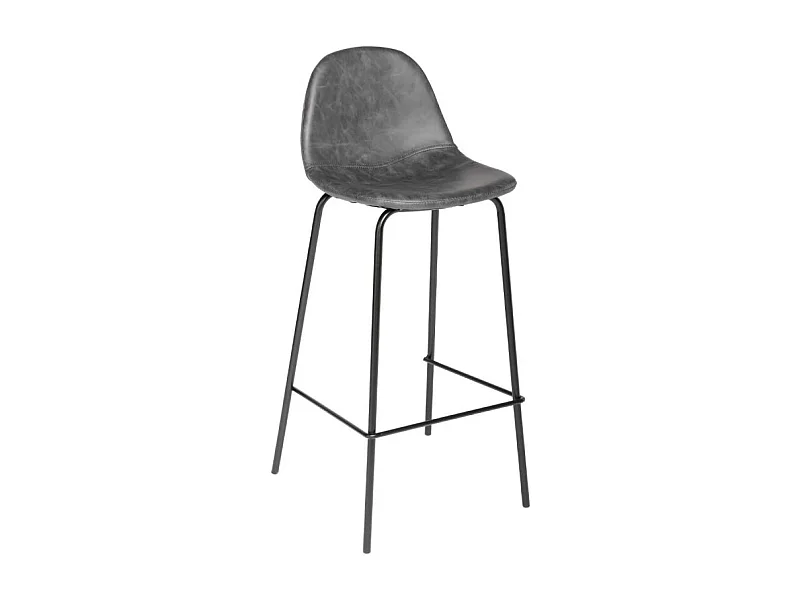 Tabouret de bar gris Vladi Atmosphera