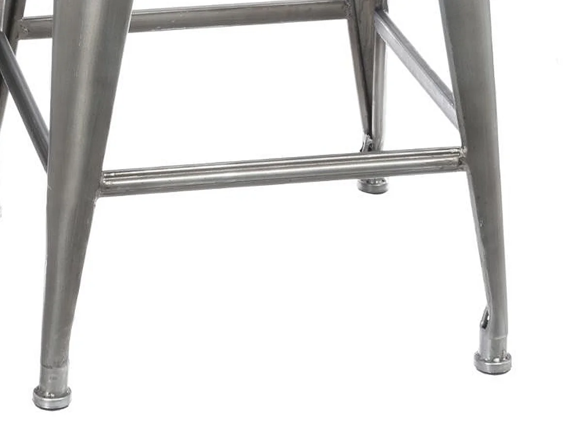 Lot de 4 Tabourets de Bar "Joris" 60cm Gris