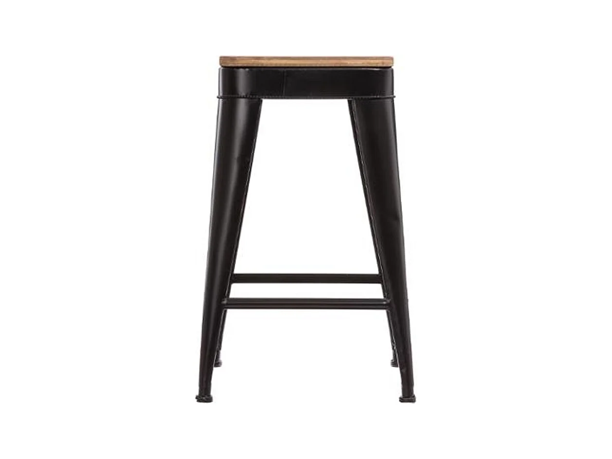 Lot de 4 Tabourets de Bar "Joris" 60cm Noir
