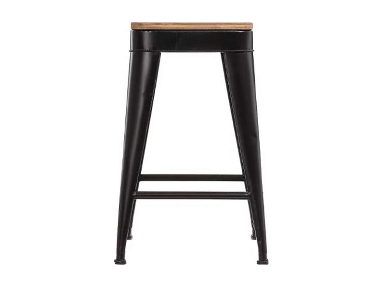 Lot de 4 Tabourets de Bar "Joris" 60cm Noir