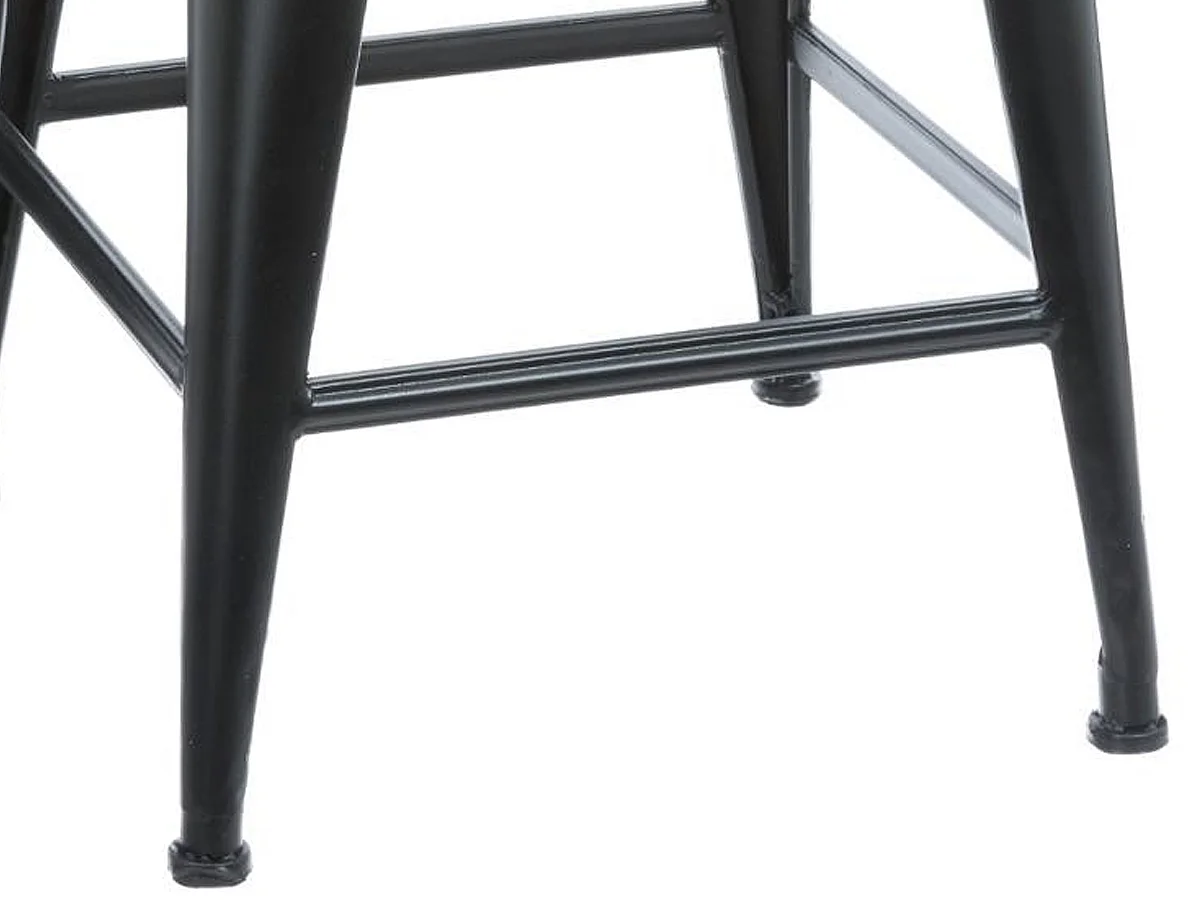 Lot de 4 Tabourets de Bar "Joris" 60cm Noir