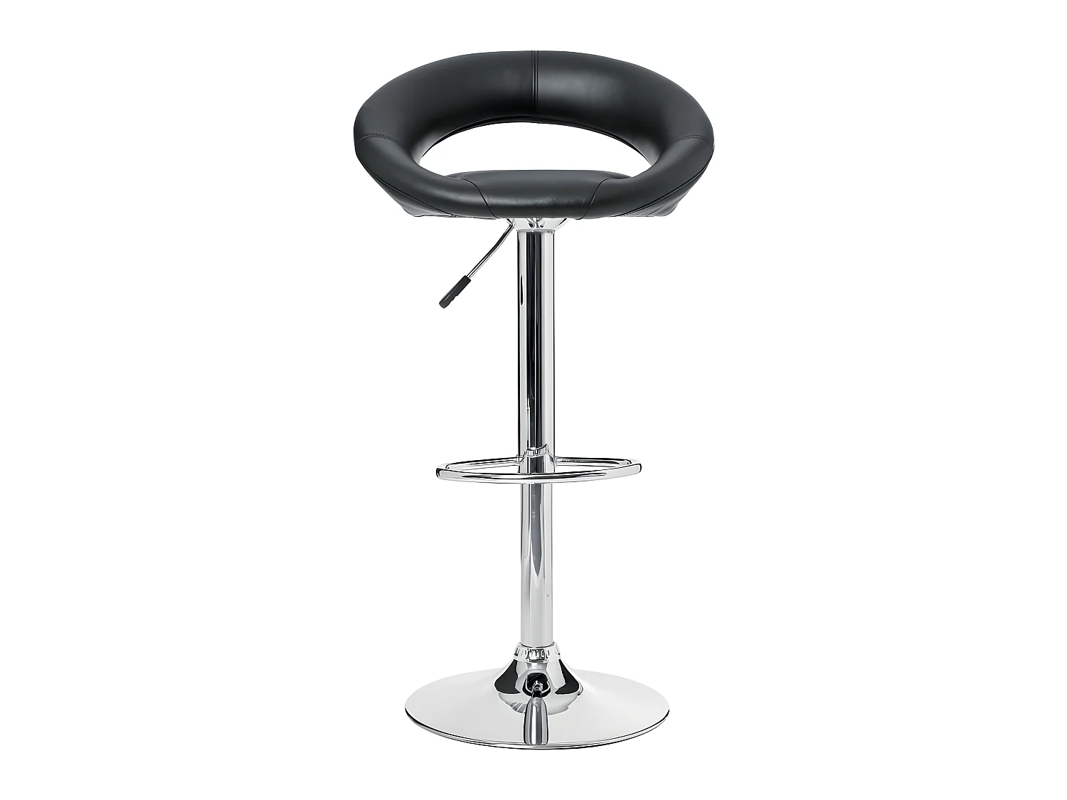 Lot de 2 Tabourets de Bar "Sasha" 80-102cm Noir