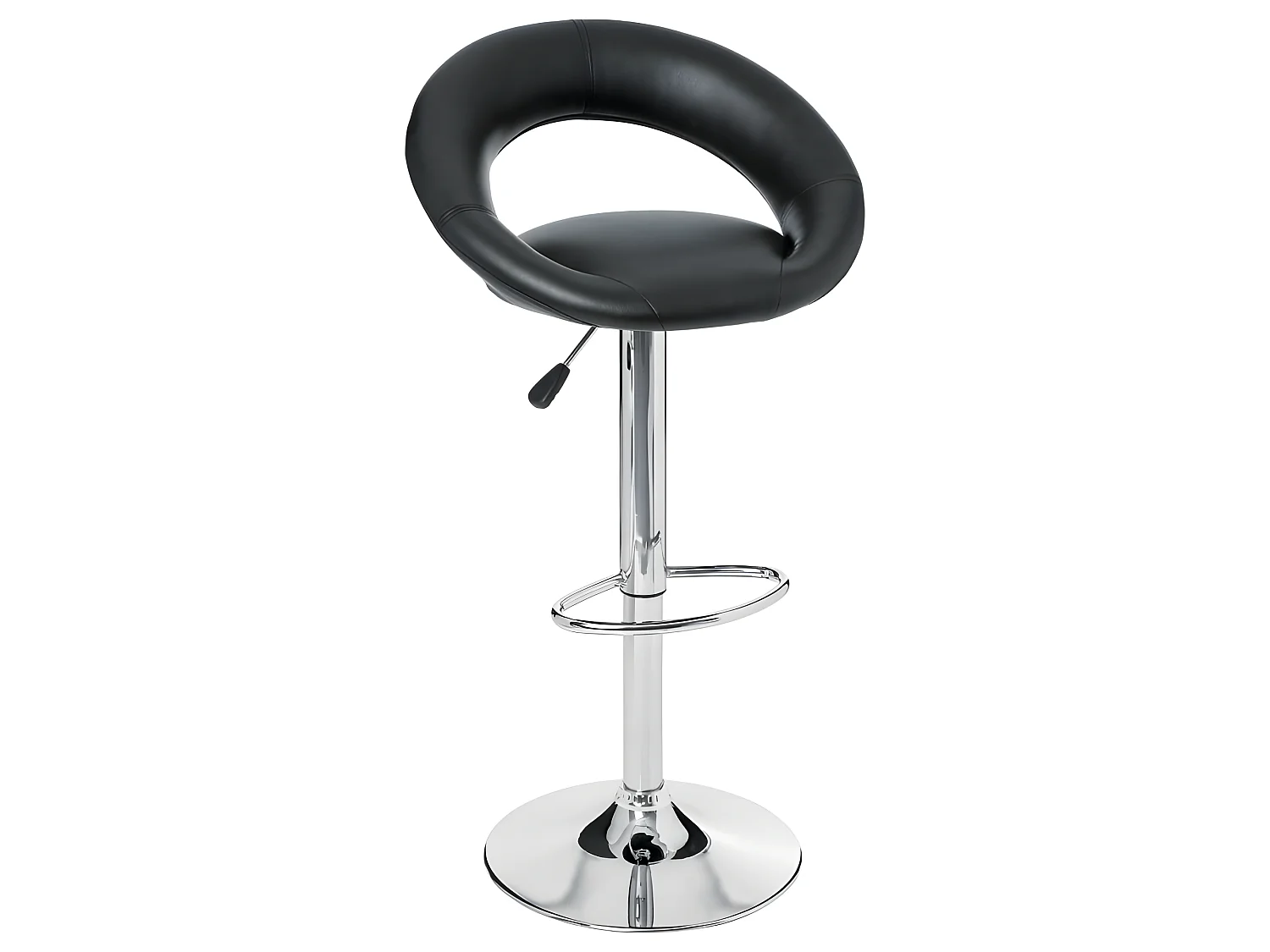 Lot de 2 Tabourets de Bar "Sasha" 80-102cm Noir