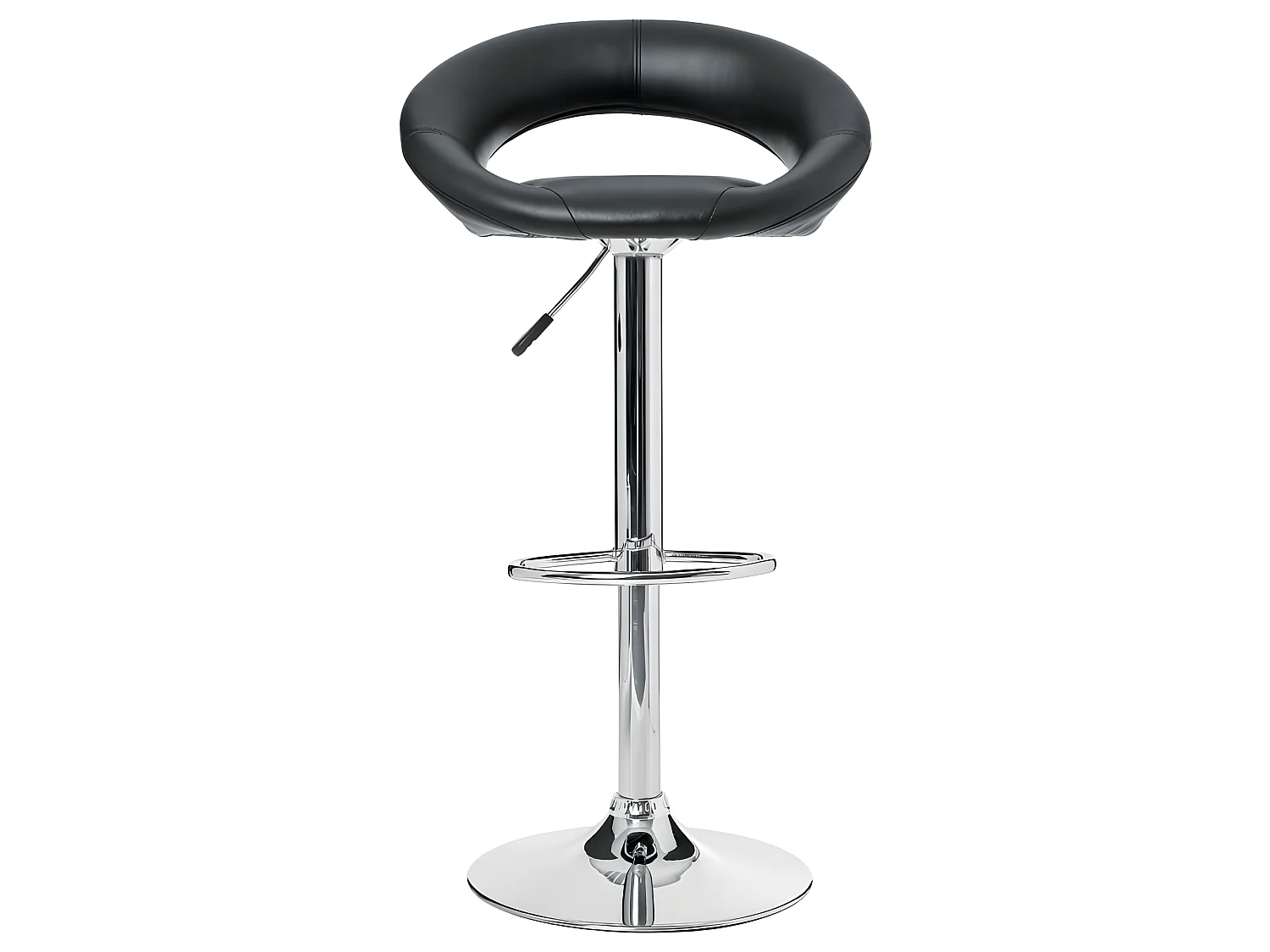 Lot de 2 Tabourets de Bar "Sasha" 80-102cm Noir