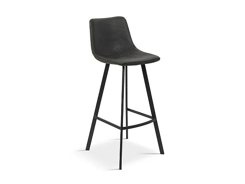 Tabouret de bar Ozan PU noir