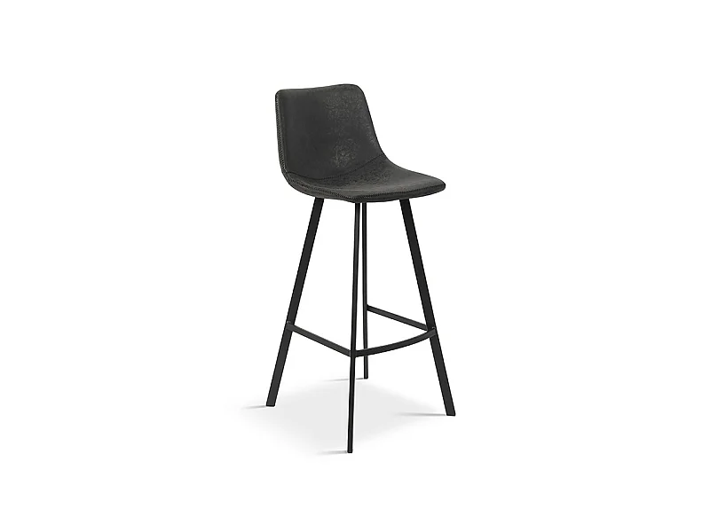 Tabouret de bar Ozan PU noir