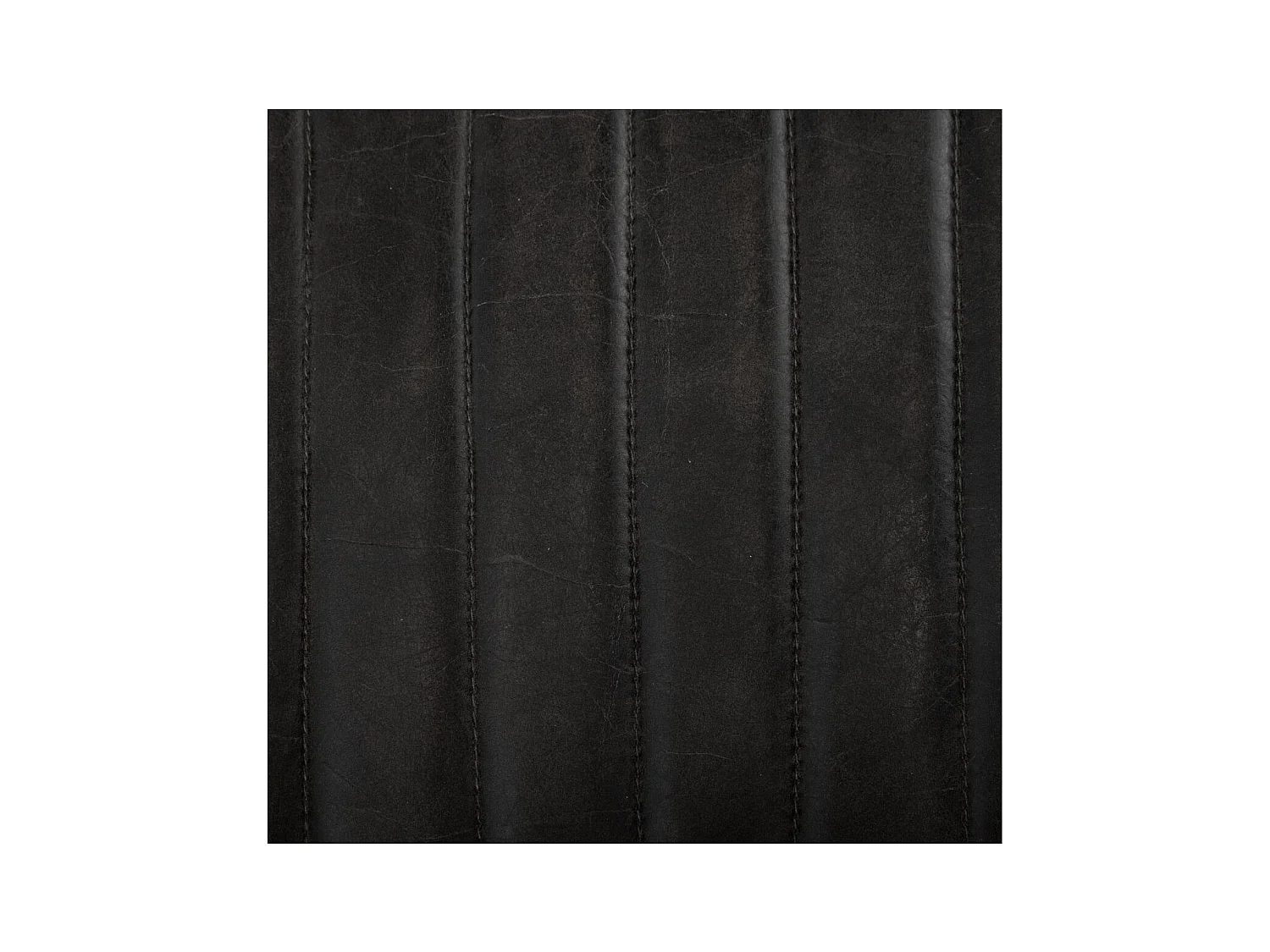 Chaise Tabouret de bar en Métal et Cuir Noir