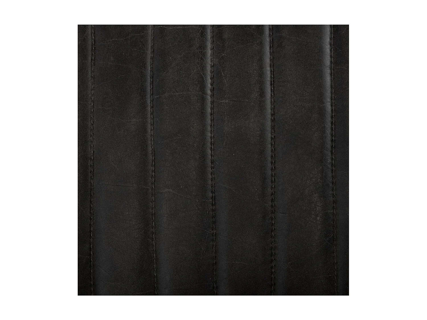 Chaise Tabouret de bar en Métal et Cuir Noir