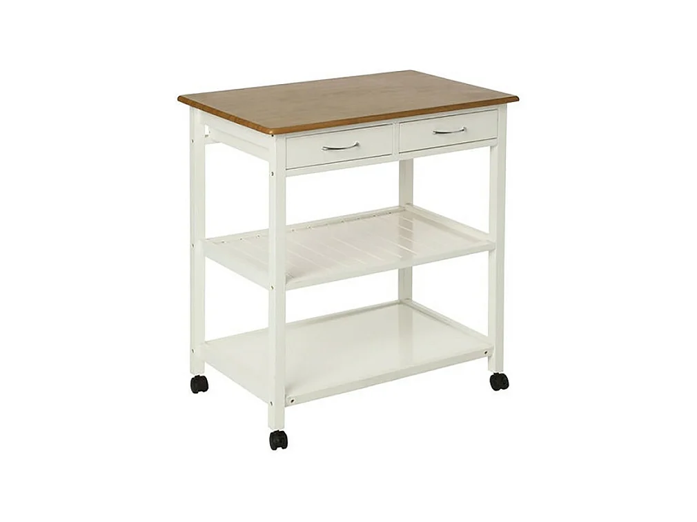 Desserte de Cuisine "Cuistot" 87cm Blanc