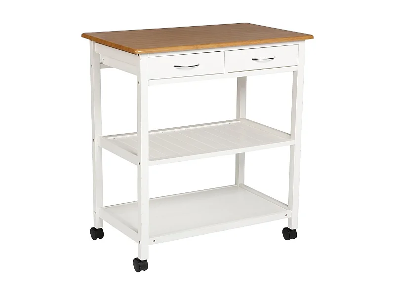 Desserte de Cuisine "Cuistot" 87cm Blanc