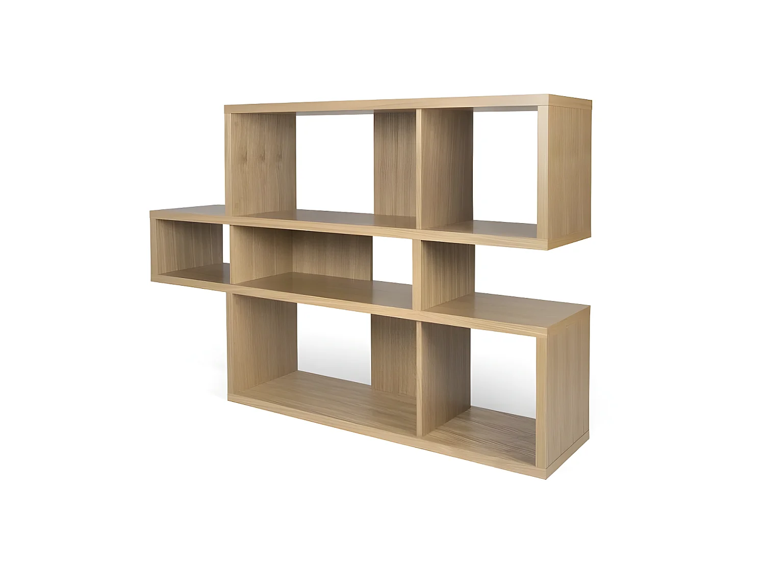 Bibliothèque LONDON 001 - chêne naturel - TEMAHOME