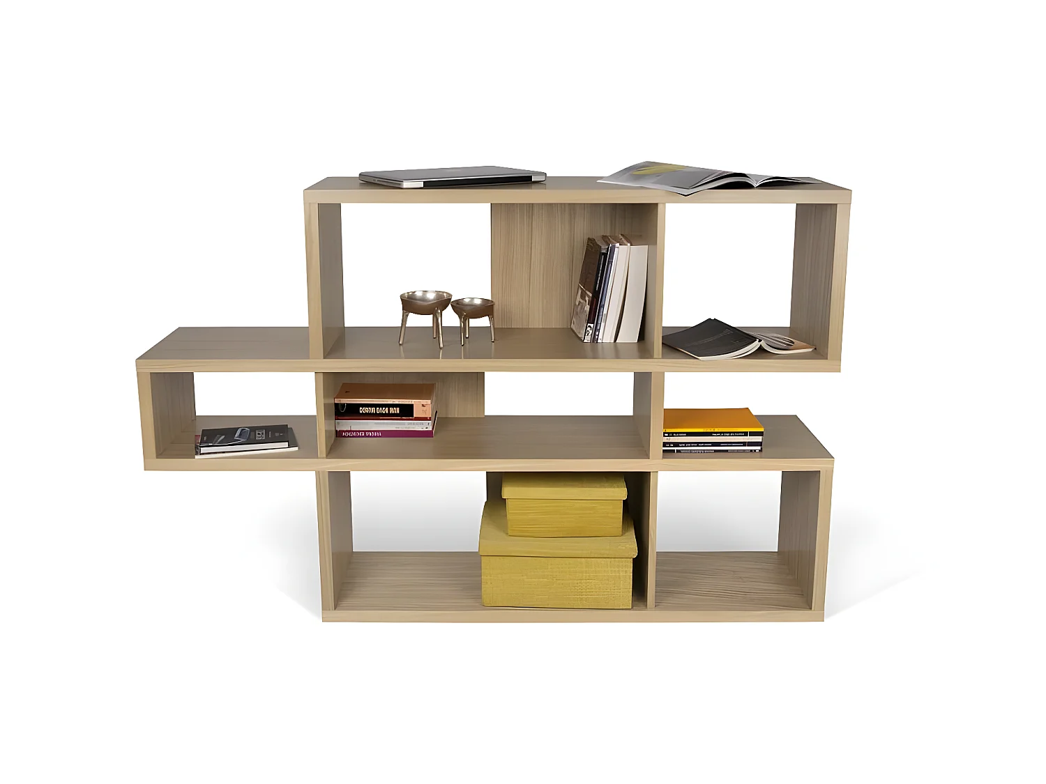 Bibliothèque LONDON 001 - chêne naturel - TEMAHOME