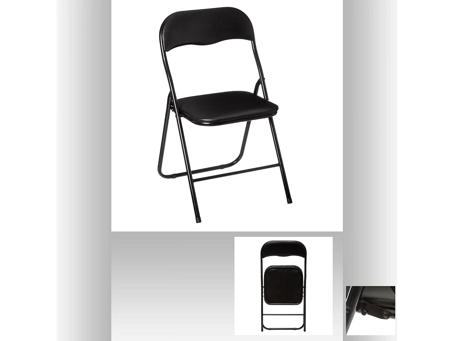 Chaise pliante - Noir