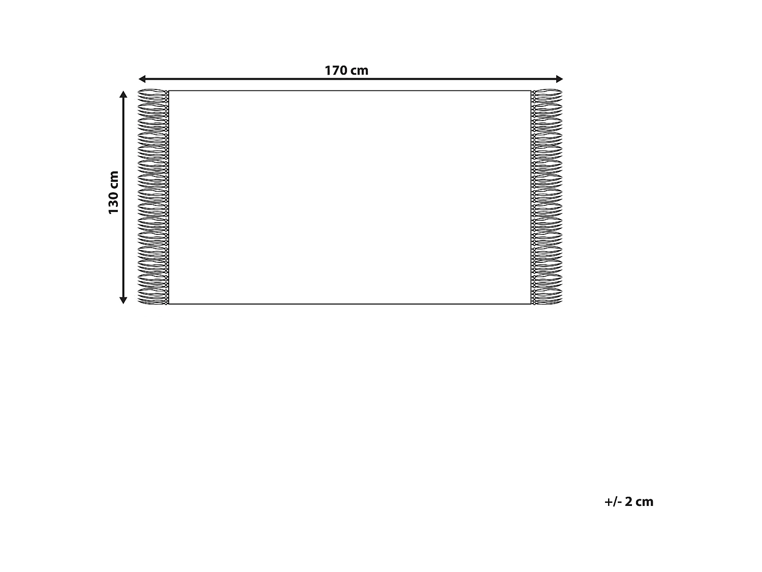 Koc NUWAR 130 x 170 cm Żółty