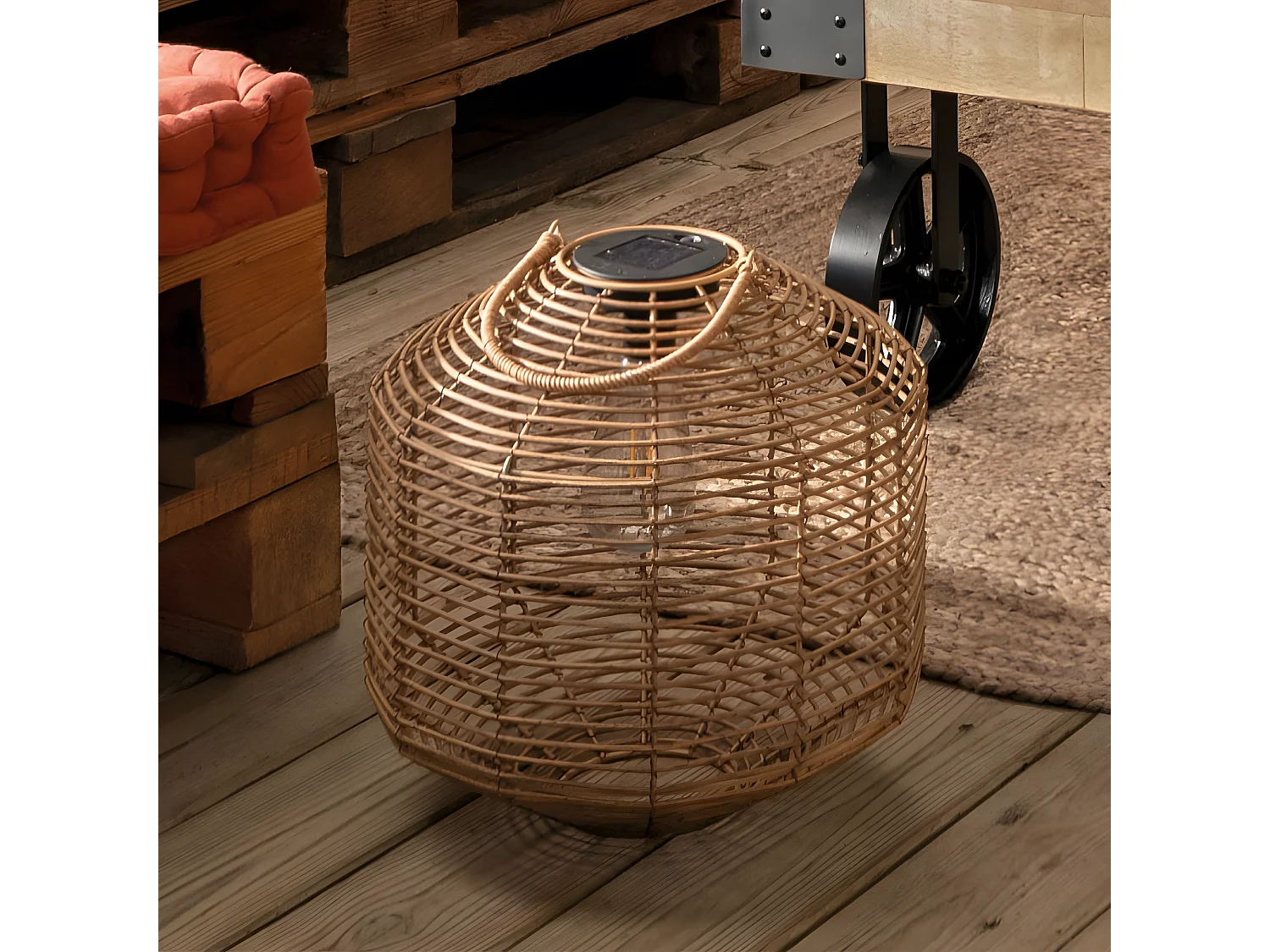 Lampe à Poser Solaire "Ultimo" 30cm Naturel