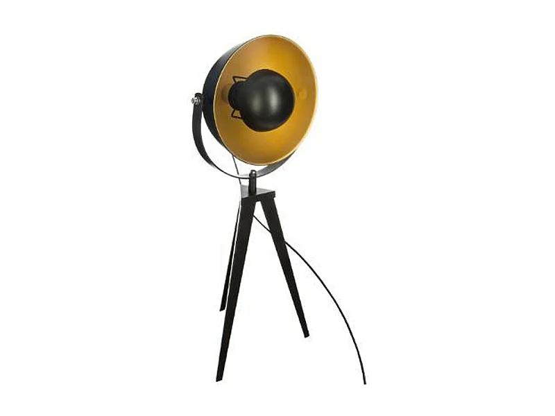 Lampe Trépied "Parabole" 65cm Noir