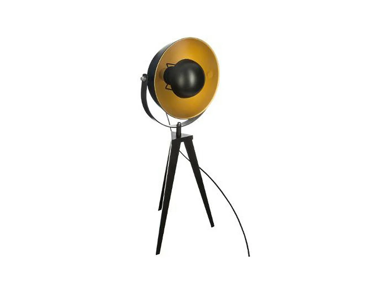 Lampe Trépied "Parabole" 65cm Noir