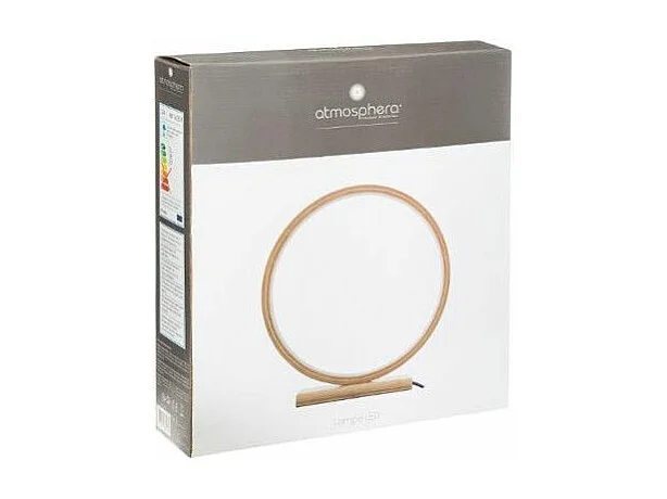 Lampe à Poser LED Bambou "Rond" 32cm Naturel